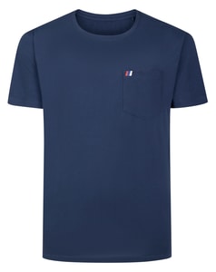 Bigdude Embroidered Pocket T-Shirt Navy