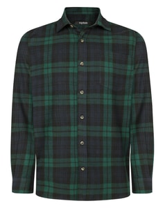Bigdude Soft Flannel Shirt Green Tall
