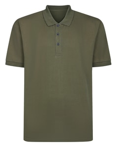 Bigdude Soft Jersey Summer Polo Shirt Dark Olive