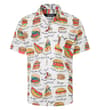 Fast Food Print Short Sleeve Shirt Yellow Tall