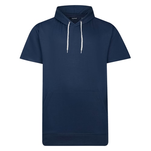 Bigdude Short Sleeve Hoody Navy Tall