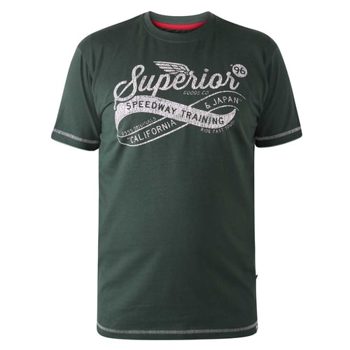 D555 Whitechapel Superior Speedway Printed T-Shirt Green