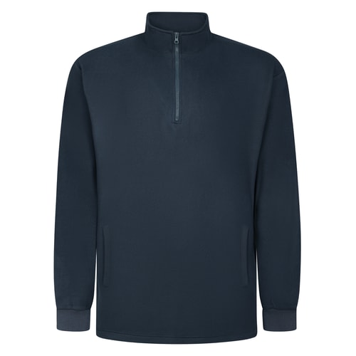 Bigdude 1/2 Zip Fleece Jumper Navy