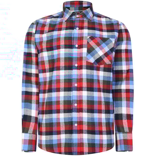 Bigdude Long Sleeve Flannel Shirt Multi Tall