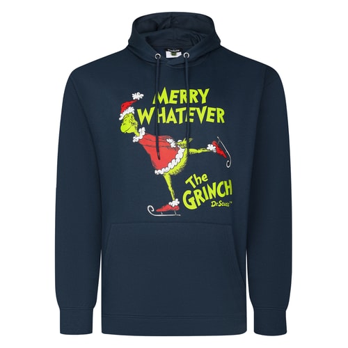 Bigdude Official Licensed Christmas Grinch Hoodie Navy