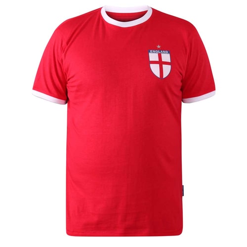 D555 Barrow England Football Print T-Shirt Red