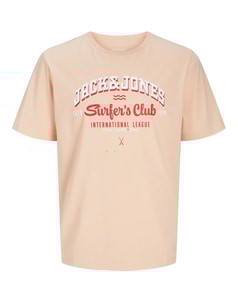 Jack & Jones Superior Printed T-Shirt Peach Parfait