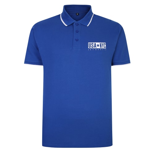 Bigdude NYC Pique Polo Royal Blue