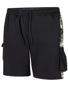 Bigdude Cargo Camo Shorts Black/Khaki Camo