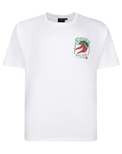 Espionage Spicy Chilli Print T-Shirt White