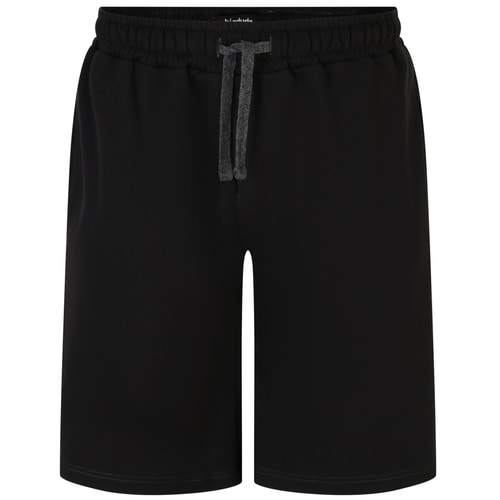 Bigdude Contrast Stitch Jogger Shorts Black