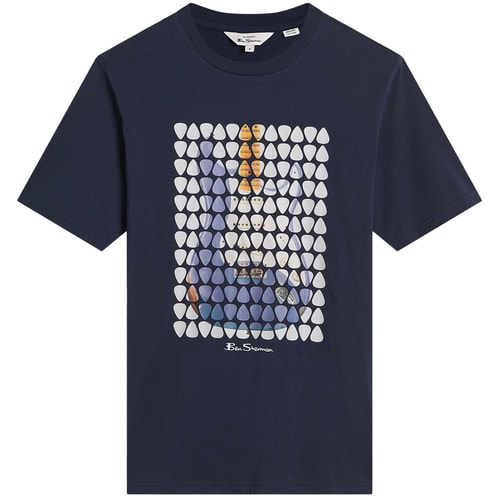 Ben Sherman Plectrum Art T-Shirt Dark Navy