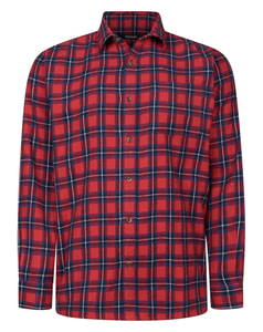 Bigdude Soft Flannel Shirt Pepper Red Tall