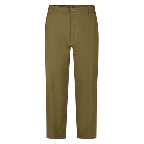 Bigdude Elasticated Waist Chino Trousers Khaki