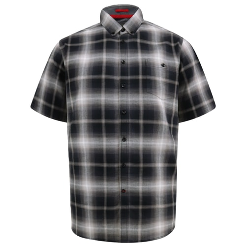 D555 Holden Short Sleeve Check Shirt Black