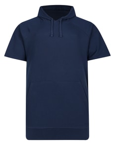 Bigdude Waffle Short Sleeve Lounge Hoody Navy
