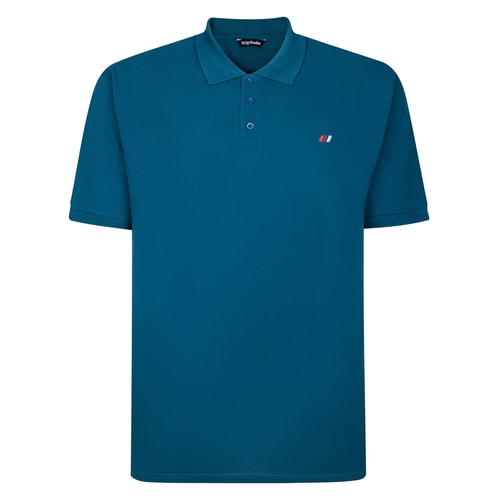 Bigdude Embroidered Logo Polo Shirt Petrol