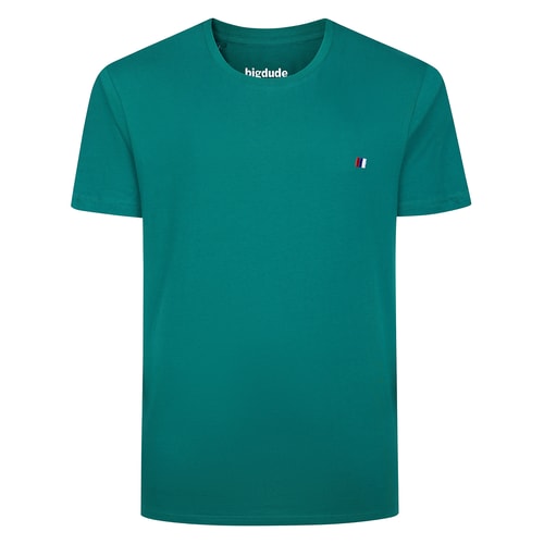 Bigdude Embroidered Logo T-Shirt Green Tall