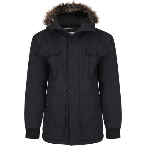 Bigdude Multi Pocket Parka Black