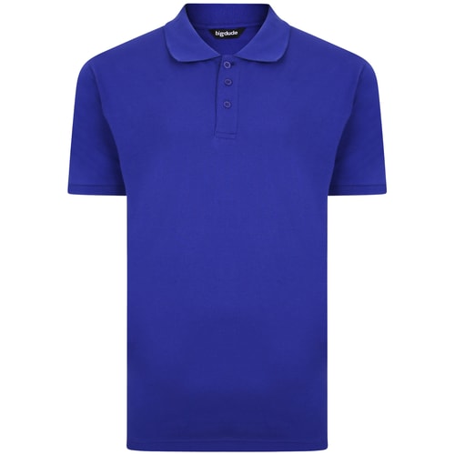 Bigdude Plain Polo Shirt Cobalt Blue