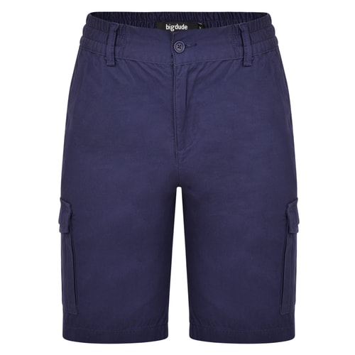 Bigdude Elasticated Waist Cargo Shorts Navy