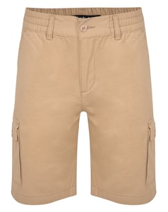 Bigdude Elasticated Waist Cargo Shorts Sand