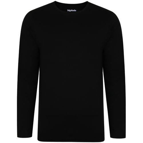 Bigdude Long Sleeve T-Shirt Black Tall