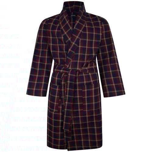 Bigdude Woven Check Dressing Gown Pepper Red