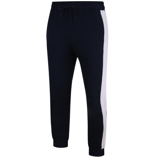 Bigdude Contrast Stripe Joggers Navy