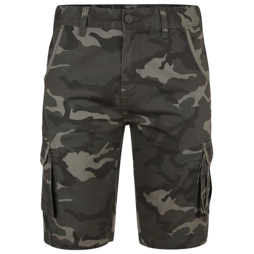 Bigdude Camo Cargo Shorts Khaki