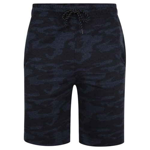Bigdude Marl Camo Jogger Shorts Navy