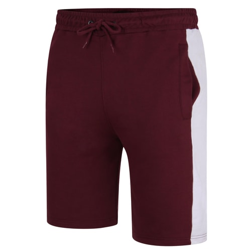 Bigdude Contrast Stripe Shorts Burgundy