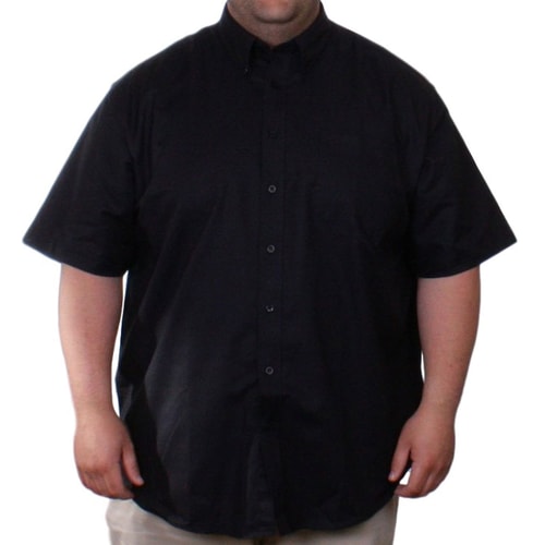 Fruit of the Loom Black Oxford Shirt