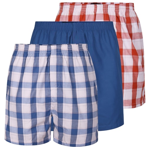 Bigdude Woven Boxer Shorts 3 Pack