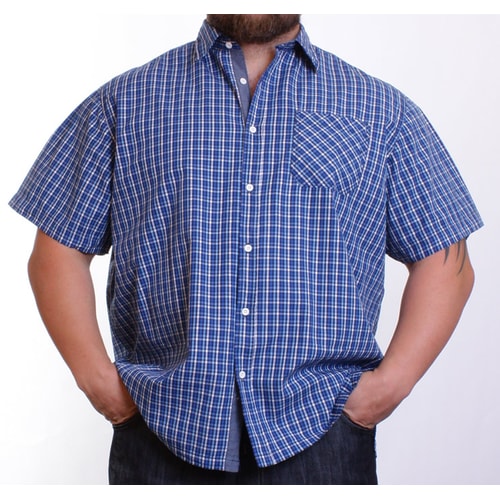 Brooklyn Blue Square Pattern Shirt