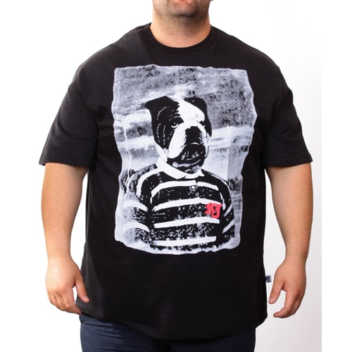 KAM Black Bull Dog Fashion T-Shirt