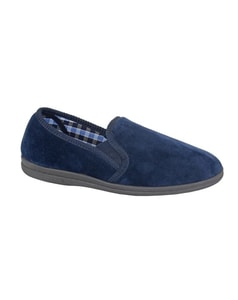 Sleepers Wilson Twin Gusset Slippers Navy