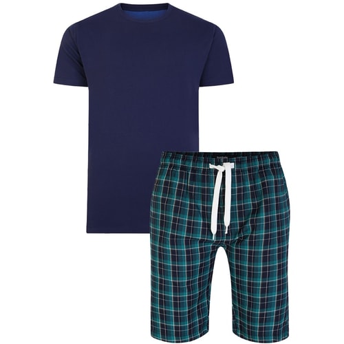 Bigdude Short Sleeve Pyjama Set Navy 