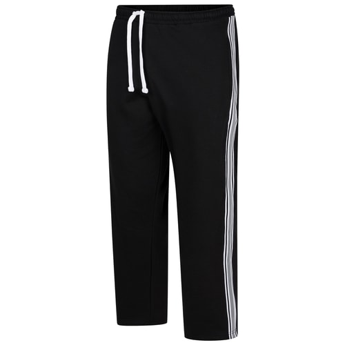 Bigdude Side Stripe Joggers Black