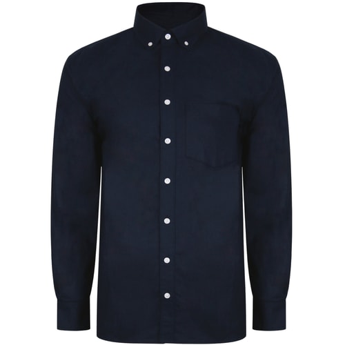 Bigdude Oxford Long Sleeve Shirt Navy
