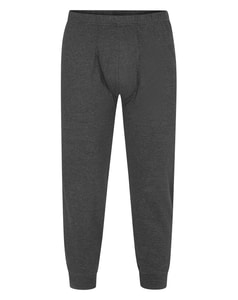 Bigdude Striped Thermal Long Johns Charcoal