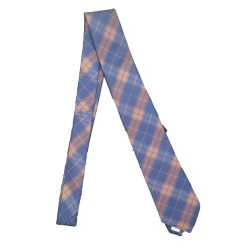 Knightsbridge Extra Long Check Tie Blue
