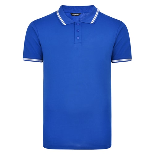 Bigdude Tipped Polo Shirt Royal Blue Tall