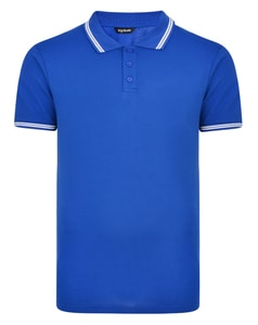 Bigdude Tipped Polo Shirt Royal Blue Tall