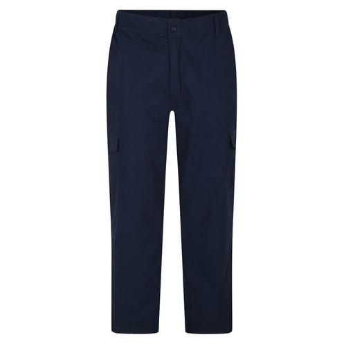 Bigdude Elasticated Waist Cargo Trousers Navy