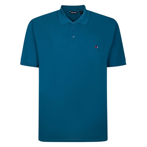 Bigdude Embroidered Logo Polo Shirt Petrol Tall