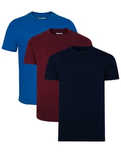 Bigdude 3 Pack Plain T-Shirts