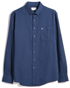 Farah Casual Button Down Collar Shirt Midnight Blue