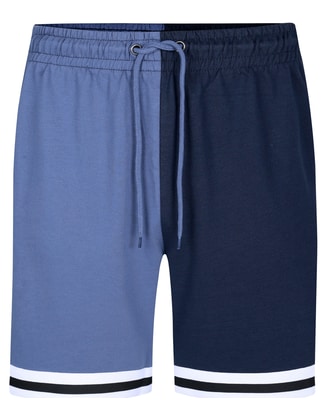 Bigdude Spliced Loopback Shorts Dusty Blue/Navy