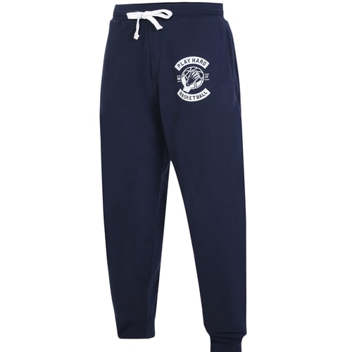Bigdude Jogger With Basketball Print Navy